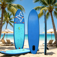 Planche de SUP gonflable haut de gamme, épaisse, anti-crevaison, avec système à 3 ailerons, portable, design coloré tendance, pour activités de plein air