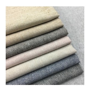 Xương cá dệt Linen bông <span class=keywords><strong>Polyester</strong></span> pha trộn vải nhiệt len áo vải - Product Image 1