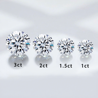 Diamantes de Laboratorio Starsgem, 1ct, 1.5ct, 2ct, 3ct, Piedra Sintética Redonda, Excelente Corte CVD, Color DEF, Claridad VS, Diamantes Cultivados en Laboratorio Sueltos