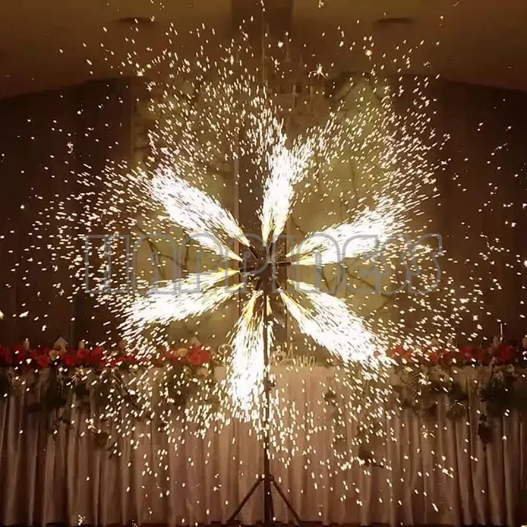 Счастье Свадьба сценические эффекты pyro фонтан колеса ветряная мельница спиннинг фейерверк пожарная система