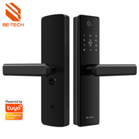 Serrure Intelligente de Haute Qualité WIFI Tuya APP avec Empreinte Digitale, Mot de Passe, Carte et Clé – Serrure Électronique Noire pour la Maison
