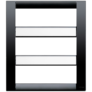 Panneau mural noir classique 18M 20,6x22,2x1,1cm Finition mate Décoration intérieure - Product Image 1