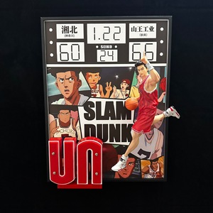 ฟิกเกอร์อนิเมะ3D ซากุรากิฮานามิจิ30*40ซม. 3D สแลมดังก์ติดผนังห้องนอนห้องเด็กใช้แขวนตกแต่งบ้าน - Product Image 4