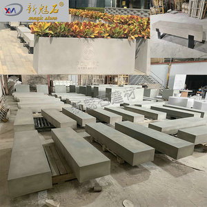 New Magic Stone Grc <b>Cement</b> Park Landscape Benches 3Cm Thickness Hollow Blocks Exposed Concrete Commercial Outdoor Seating - Product Image 1