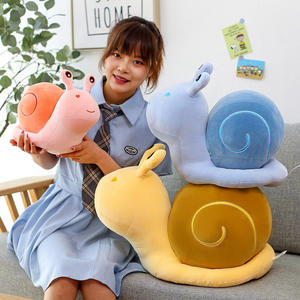 Carino realistico piccolo lumaca giocattolo di peluche personalizzato lavabile soffice decorazione Kawaii giocattolo cartone animato lumaca peluche giocattoli per bambini - Product Image 3