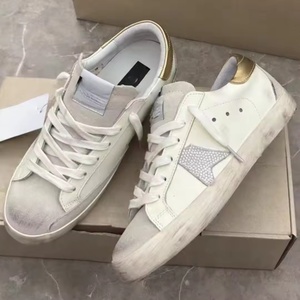 Chaussures de luxe de marque de créateur haut de gamme en cuir véritable et toile, style rétro éternel, avec étoile à cinq branches et amorti - Product Image 4