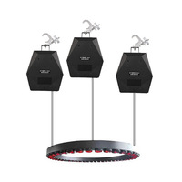 Lumière de scène suspendue 3D à faisceau circulaire, pour mariages, KTV, bars, équipement d'éclairage de scène