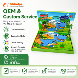 Fabricant OEM <span class=keywords><strong>de</strong></span> jouets en carton, puzzle personnalisé pour enfants, animaux, monstres, jeu éducatif pour enfants, puzzle, jeu <span class=keywords><strong>de</strong></span> puzzle, usine FSC - Product Image 5