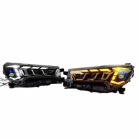Ensemble de phares LED pour Toyota Hilux Revo 2020-2024, lentille de projecteur à trois yeux avec séquence de démarrage dynamique