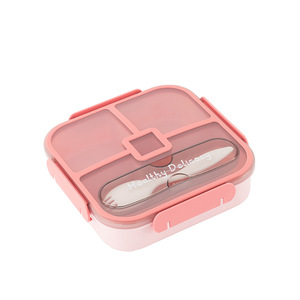 Boîte à lunch compartimentée de haute qualité, adaptée aux employés de bureau et aux étudiants, avec un compartiment simple et hermétique - Product Image 3