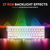 Clavier de jeu OEM ODM COOL60 60 à effet Hall avec interrupteur magnétique SOCD, déclenchement réglable à 0,01 mm, déclenchement rapide, fréquence de polling de 8000 Hz