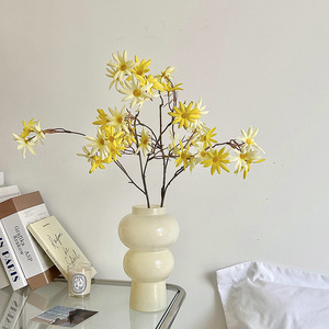 Bouquet de marguerites artificielles en soie, haute simulation, pour décorations de maison et de mariage - Product Image 4
