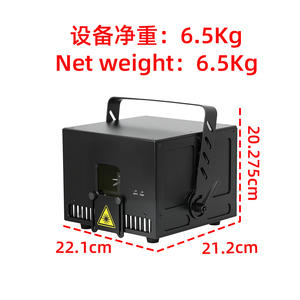 ไฟเวที LED เอฟเฟกต์พิเศษสำหรับไนท์คลับ แสงเลเซอร์ดิสโก้แบบเคลื่อนไหวได้ RGBW 3W 30KPPS ภาพเคลื่อนไหวเต็มรูปแบบ DMX512 ควบคุมด้วยเสียง IP54 - Product Image 3