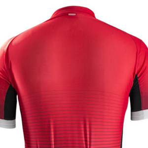 Jersey de Ciclismo de Manga Corta Rojo para Hombre, al por Mayor, de Alta Calidad, Ecológico, 100% Poliéster, Personalizado y Profesional - Product Image 5