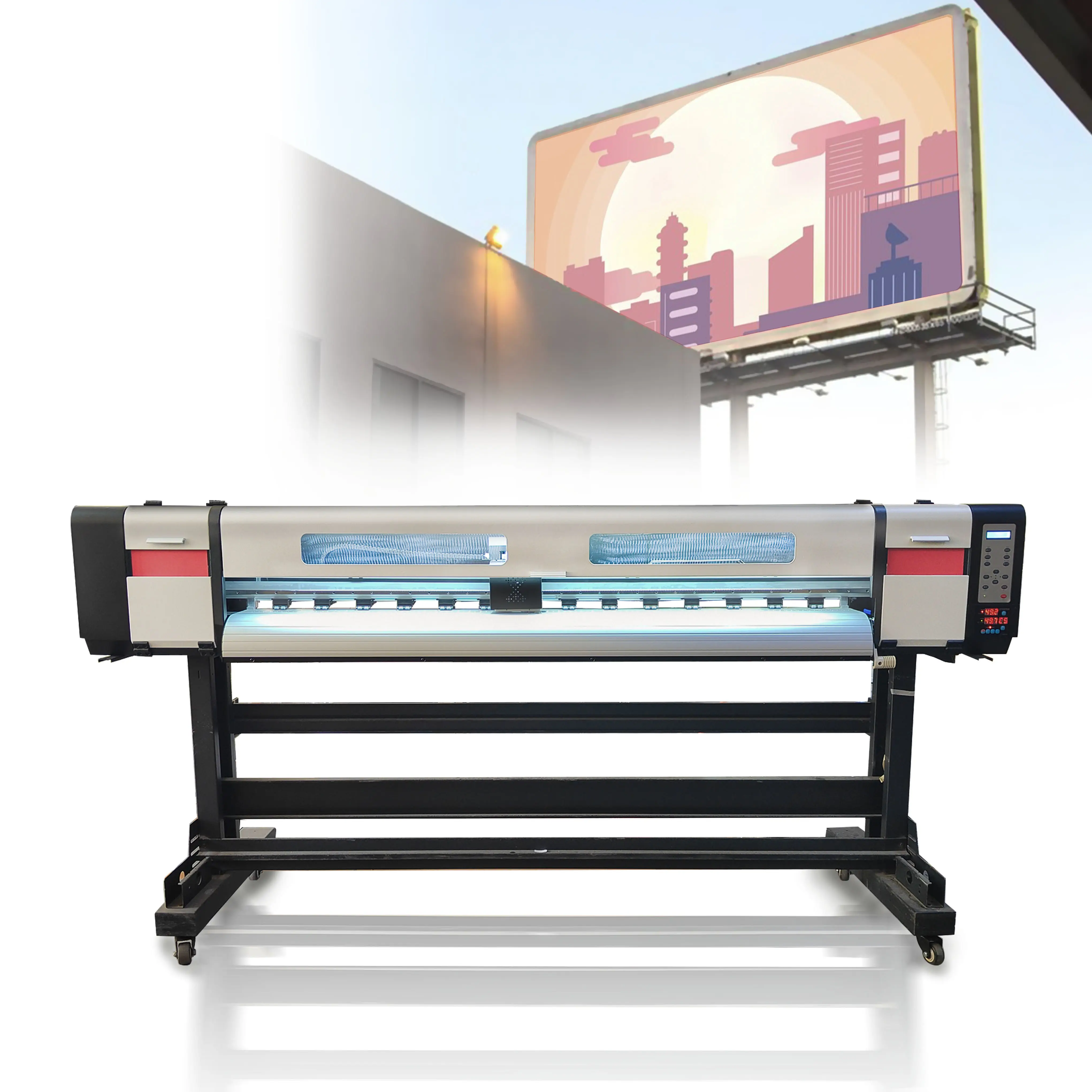 1440dpi High Resolution Flex Banner Eco Solvent Printer 1.8m Digital Vinyl Printer Eco Solvent Inkjet Plotter Printer