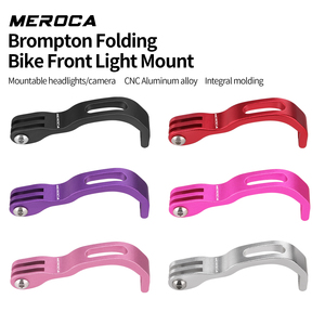 Soporte de Aluminio MEROCA para Luz Delantera, Compatible con Bicicletas Plegables <span class=keywords><strong>Brompton</strong></span>, Accesorio de Ciclismo - Product Image 3