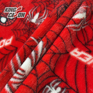 Kingcason Lightweight Comfort Highly Praised Silky Soft Cool Printed <strong>Spiderman</strong> Flannel Fleece Fabric for Peru Boys Garment - Product Image 5