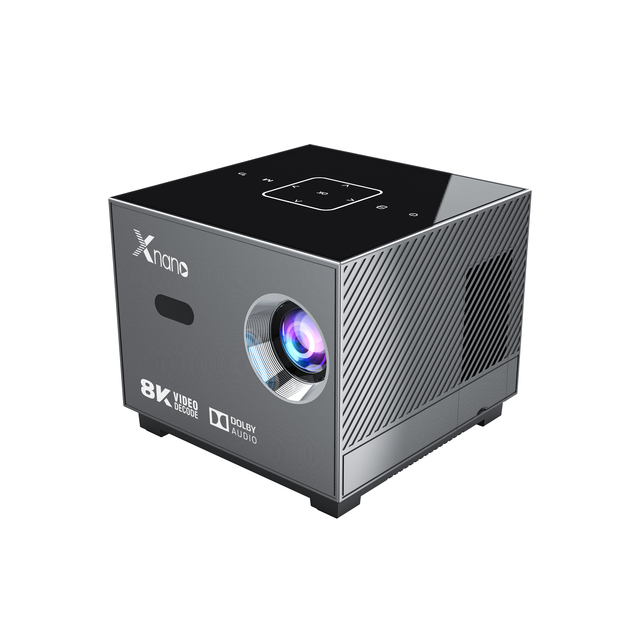 High Quality Xnano X3 Projector Mini Smart Portable Electric Focus WIFI 4K Video Colorful Lighting Effect Home Theater Projector