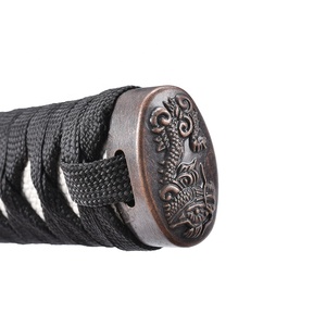Réplique d'arme en acier carbone Longquan de 102 cm, véritable réplique artisanale, Black Water Dragon, katana traditionnel japonais - Product Image 5