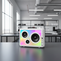 Haut-parleur portable LED RGB, lecteur audio sans fil, USB, TF, AUX, TWS, haut-parleur de musique pour fête