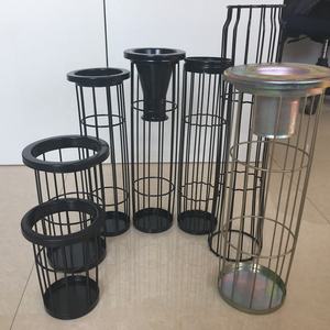 תחנת כוח תרמית עם כלוב שקיות קולט אבק מנירוסטה 304 125*2480 שלד קולט אבק מגולוון - Product Image 5