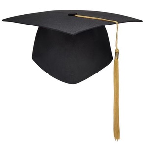 PARTYMENT Gorro de Graduación Rojo Universitario Personalizado con Logotipo Unisex para Ceremonias de Quinceañera, 18.º Cumpleaños, Licenciatura y Doctorado - Product Image 2