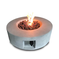 Brasero extérieur au propane de 30 pouces avec pierres de lave rouges, 40 000 BTU, écologique, certifié ETL/CE, garantie 1 an pour le jardin