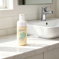 Flacon mousseur personnalisé 100 ml, distributeur de savon liquide cosmétique en plastique avec pompe à mousse pour nettoyant visage