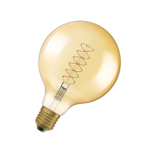 <span class=keywords><strong>Ampoule</strong></span> LED spirale vintage style Edison, lampe à <span class=keywords><strong>filament</strong></span> <span class=keywords><strong>ancienne</strong></span> 5W E27 Globe G125 ambre, <span class=keywords><strong>ampoule</strong></span> à intensité variable - Product Image 5