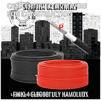 Câble solaire Guowang H1Z2Z2-K AC 1000V DC 1500V ISO9001/ISO14001, conducteur en cuivre étamé flexible, XLPO sans halogène