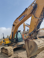 Excavadora Grande SANY SY375H de 35 Toneladas en Buen Estado de Funcionamiento, Excavadora Usada con Motor Isuzu Original y Bomba Hidráulica Principal