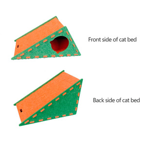 <span class=keywords><strong>Casa</strong></span> para Gatos Ecológica Personalizada, Clásica, de Fieltro, Cómoda y Cálida, Cama Tipo <span class=keywords><strong>Cueva</strong></span> para Gatos, para Gatitos, Duradera, de Fieltro de Poliéster - Product Image 2