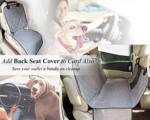 Fundas de asiento de auto de tela catiónica Multicolor para mascotas, cojín de asiento para asiento delantero de coche - Product Image 4