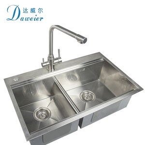 Prezzo all'ingrosso <span class=keywords><strong>lavello</strong></span> a doppia vasca <span class=keywords><strong>lavello</strong></span> da <span class=keywords><strong>cucina</strong></span> fattoria <span class=keywords><strong>lavello</strong></span> in acciaio inossidabile 304 - Product Image 4