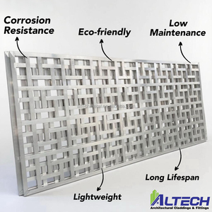 Kiến trúc tấm đục lỗ mặt tiền trang trí hiện đại nhôm dọc Click-on Batten màn hình cho màn hình nhôm - Product Image 5