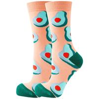 Traitement et personnalisation de nouvelles chaussettes d'hiver à la mode pour hommes et femmes dans des conceptions drôles Chaussettes mi-mollet sur le thème des animaux fruitiers