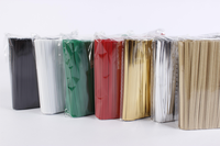 Attaches torsadées colorées - Fil de scellage en PET pour sacs de boulangerie, bonbons, cadeaux, aliments, boissons et emballages ménagers 1000 pièces/sac