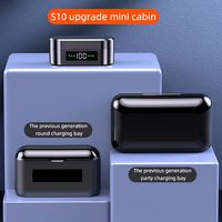 Mini Auriculares S10 Tws Bt 5.1 Intrauditivos Inalámbricos con Pantalla Digital Táctil, Sonido Estéreo de Alta Fidelidad y Llamadas de Alta Definición