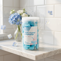 50g Tablettes désodorisantes écologiques jetables pour toilettes, décontamination des taches jaunes, parfum frais