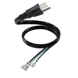 Câble d'alimentation CA NEMA 5-15P vers borne à extrémité nue SPT-3 18AWG 16AWG 14AWG 125V IP11 pour ordinateur, projets électriques de bricolage - Product Image 1
