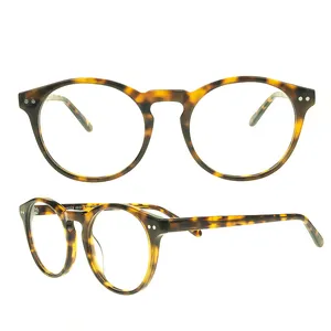 Handmade vintage designer acetate anti blue light eyeglasses