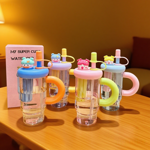 Tasse <span class=keywords><strong>de</strong></span> paille <span class=keywords><strong>de</strong></span> grande capacité <span class=keywords><strong>de</strong></span> haute qualité pour théière <span class=keywords><strong>de</strong></span> seau à glace d'été tasse en plastique résistante à la chaleur et <span class=keywords><strong>de</strong></span> haute qualité - Product Image 1