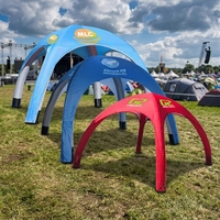 Tente araignée gonflable géante imperméable pour l'extérieur, style Gazebo Doom Air pour événements massifs, structure stable