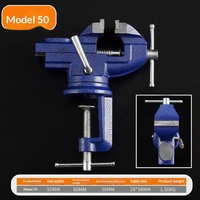Mini Tornillo de Banco Industrial de Hierro Fundido para Trabajos en Madera, Rotación de 360°, Universal, Portátil, para Bricolaje y Uso Doméstico