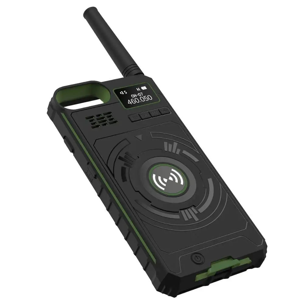 Walkie talkie potente 5W vhf uhf radio banco de energía de largo alcance ham 2way radios con funda para teléfono CD-01