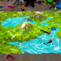 Jeu interactif de projection sur sable avec détection de mouvement pour sol, équipement de piscine à sable pour enfants, idéal pour les centres commerciaux et les aires de jeux intérieures
