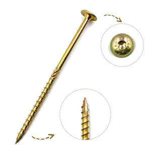 Vis à bois à encoche profonde pour l'assemblage de meubles et d'armoires, tête plate avec filetage grossier M1.6, finition zinguée et oxyde noir - Product Image 2