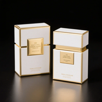 Emballage de parfum personnalisé en gros, boîte magnétique en papier kraft écologique pour cosmétiques, design avec estampage à chaud doré, échantillon gratuit