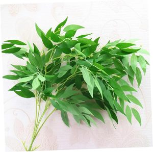 Ramas de Hojas de Sauce Artificiales Verdes de Estilo Moderno para Decoración del Hogar - Product Image 4
