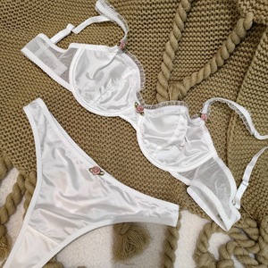 Lingerie <span class=keywords><strong>reggiseno</strong></span> in pizzo ultrasottile stile francese riduce l'aspetto del seno grande e previene il Set di Lingerie cadente - Product Image 3